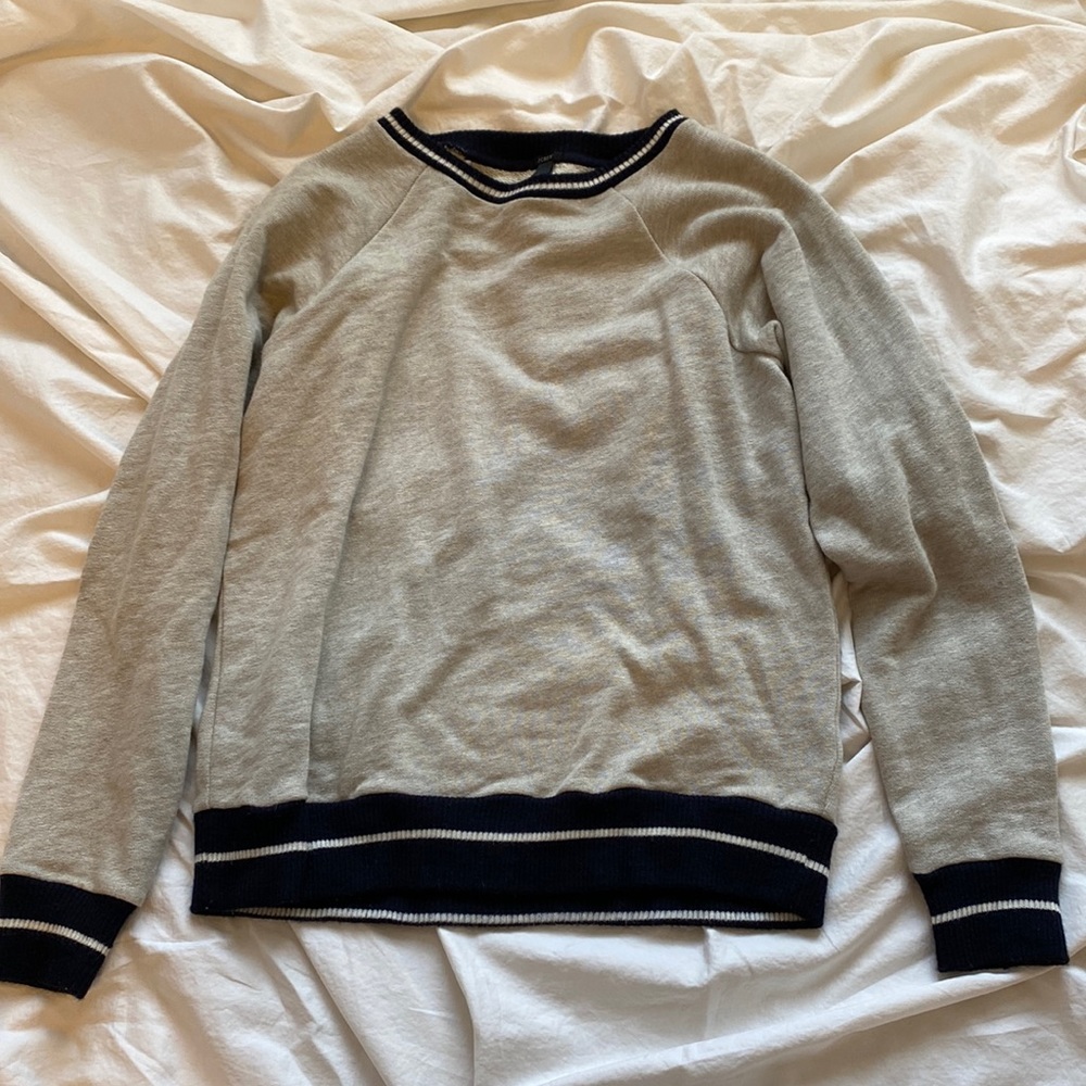 J. Crew gray crew neck sweater